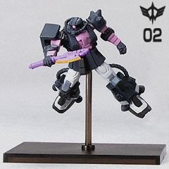 mg 黒い三連星　高機動型ザク　組み立て済み ガンプラ】MG 高機動型ザクⅡ 黒い三連星 レビュー